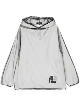 Undercover худи с сетчатым слоем, серый