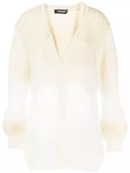 Undercover кардиган крупной вязки, белый