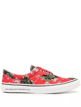 Undercover кеды с принтом, красный