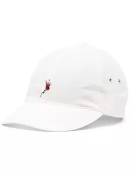 Undercover кепка с закругленным козырьком и вышитым логотипом, белый