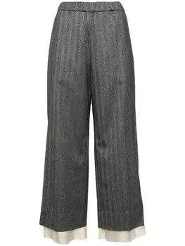 Undercover многослойные брюки, серый