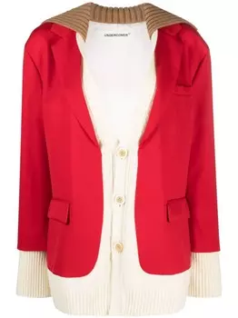 Undercover однобортный блейзер, красный