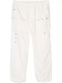 Undercover прямые брюки с эластичным поясом, нейтральный цвет