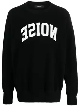 Undercover slogan-print cotton sweatshirt, черный