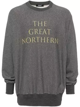 Undercover толстовка с графичным принтом, серый