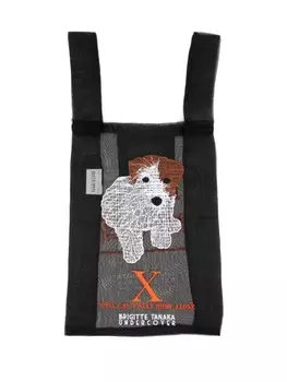 Undercover вышитая сумка-тоут, черный