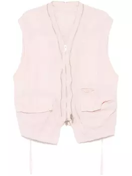 Undercover жилет с двойной молнией, розовый