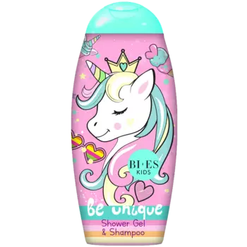 Unicorn Be Unique гель для душа и шампунь для волос 2в1 для детей, 250 мл