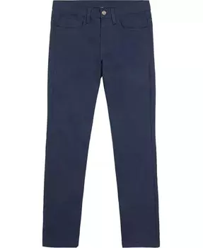 Униформа для больших мальчиков: брюки из эластичного твила с 5 карманами и усиленными коленями Nautica, синий