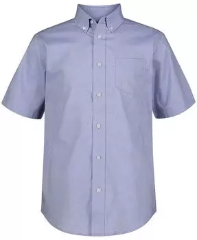 Униформа для маленьких мальчиков, синяя оксфордская рубашка стрейч Nautica, синий
