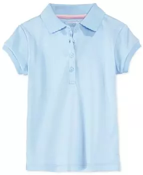 Униформа Plus для девочек, рубашка-поло с короткими рукавами и интерлоком Nautica