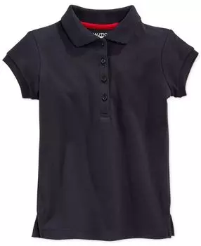 Униформа Plus для девочек, рубашка-поло с короткими рукавами и интерлоком Nautica