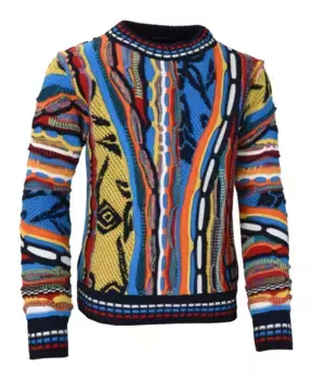 Уникальная художественная толстовка Carlo Colucci, синий