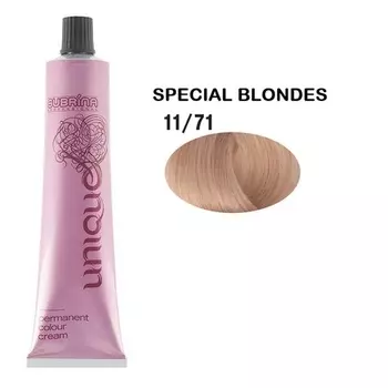Уникальная стойкая краска для волос 1171 Special Chestnut Ash Blond - 100 мл Subrina Professional