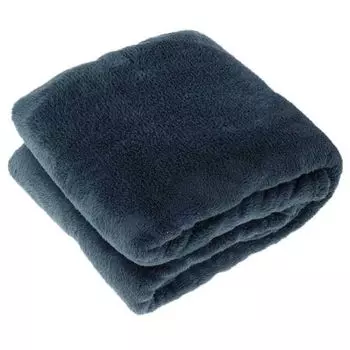 Уникальная жизнь | Плед Justin 150х200см черный Unique Living, синий