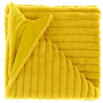 Уникальная жизнь | Плед Peppe 150х200см красное дерево Unique Living, желтый