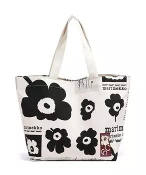 Unikko haavi шоппер из хлопка Marimekko, бежевый