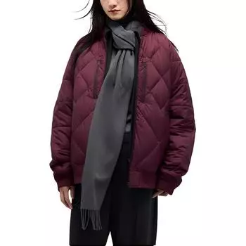 UNIQLO Белая куртка Mountaineering Co-titled Series унисекс бордового цвета