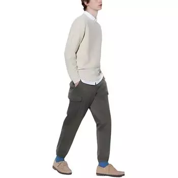 UNIQLO Брюки-карго унисекс темно-оливкового цвета