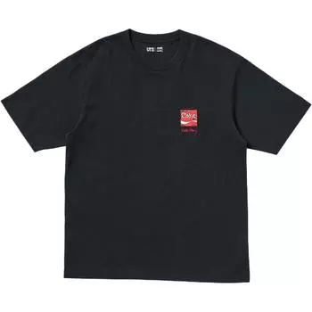 UNIQLO Футболка Keith Haring X Coca Cola X Keith Haring X Coca Cola, унисекс, черные