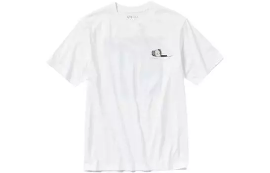 Uniqlo Футболка унисекс, белый