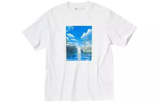 UNIQLO Футболка унисекс, Белый