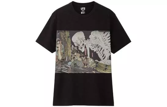 UNIQLO Футболка унисекс, Черный