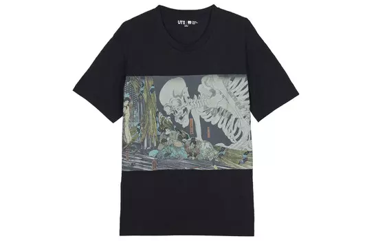 UNIQLO Футболка унисекс, черный