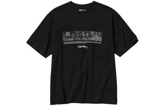 UNIQLO Футболка унисекс, цвет 09 Black