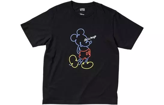 UNIQLO Футболка унисекс, цвет 09 Black