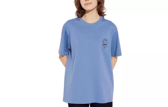 UNIQLO Футболка унисекс, цвет 63 sky blue