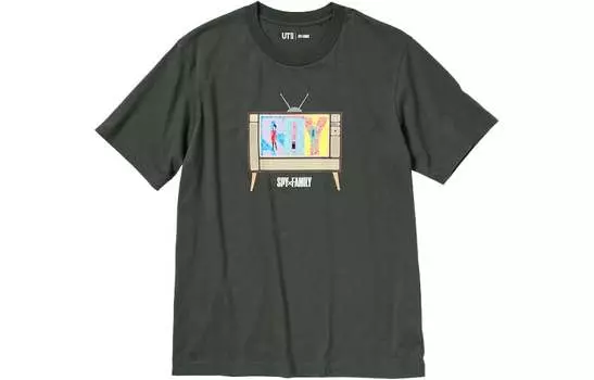 UNIQLO Футболка унисекс, цвет Army Green