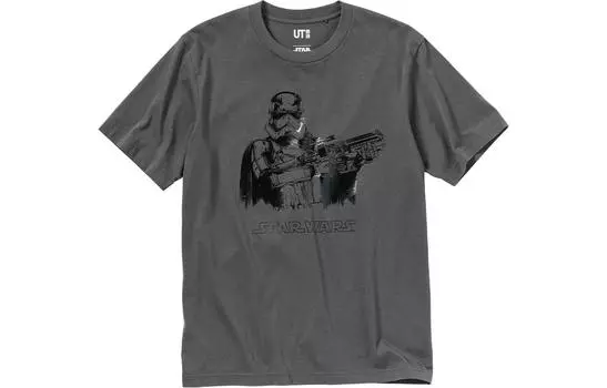 UNIQLO Футболка унисекс, цвет Asphalt Gray