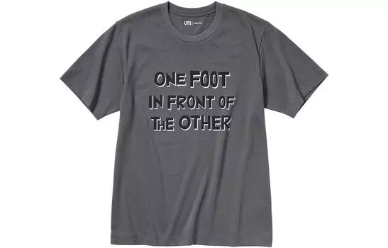UNIQLO Футболка унисекс, цвет Asphalt Gray