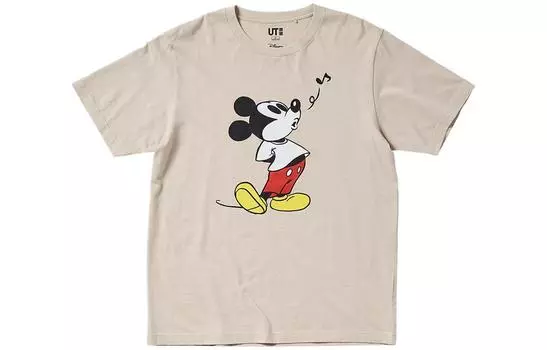 UNIQLO Футболка унисекс, цвет Beige