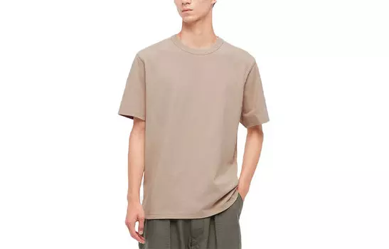UNIQLO Футболка унисекс, цвет Beige