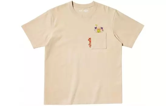 UNIQLO Футболка унисекс, цвет Beige