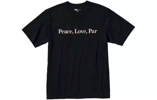 UNIQLO Футболка унисекс, цвет Black - 09