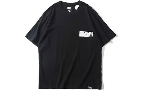 UNIQLO Футболка унисекс, цвет Black