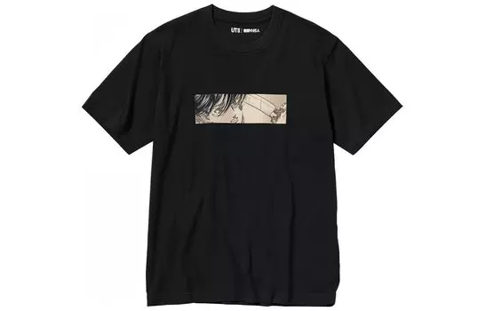 UNIQLO Футболка унисекс, цвет Black