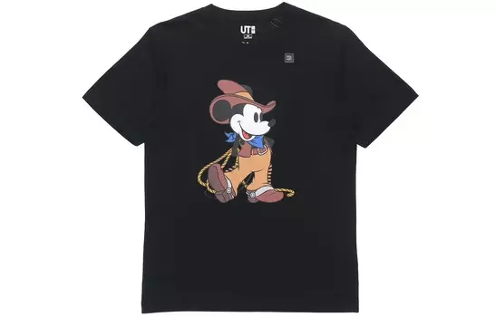 UNIQLO Футболка унисекс, цвет Black