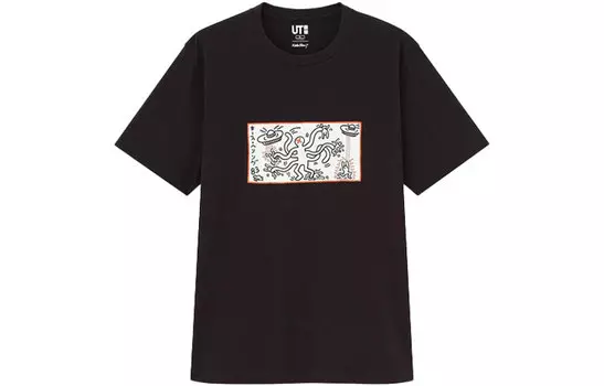 UNIQLO Футболка унисекс, цвет Black