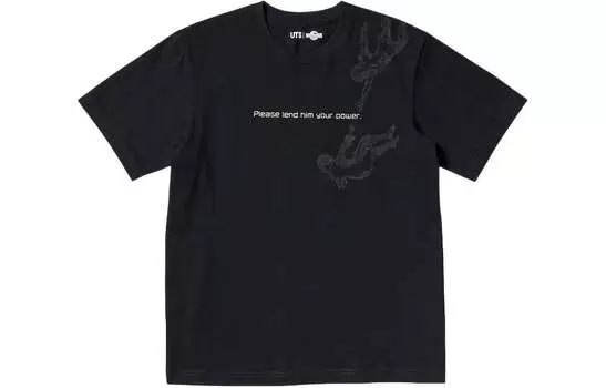 UNIQLO Футболка унисекс, цвет Black