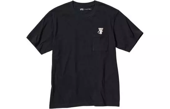 UNIQLO Футболка унисекс, цвет Black