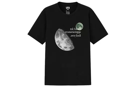 UNIQLO Футболка унисекс, цвет Black