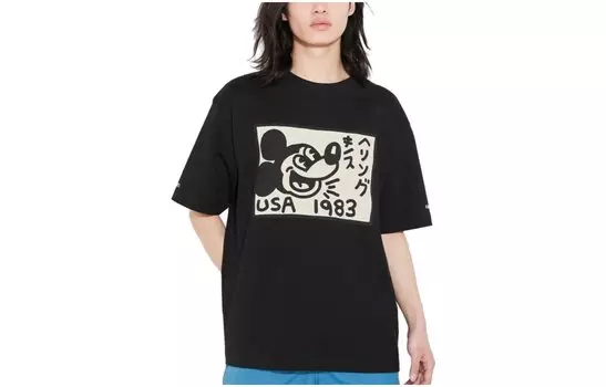 UNIQLO Футболка унисекс, цвет Black