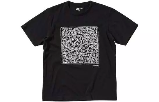 UNIQLO Футболка унисекс, цвет Black