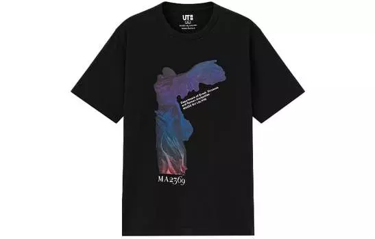 UNIQLO Футболка унисекс, цвет Black