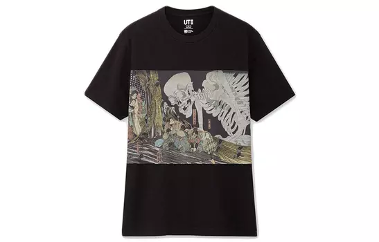 UNIQLO Футболка унисекс, цвет Black