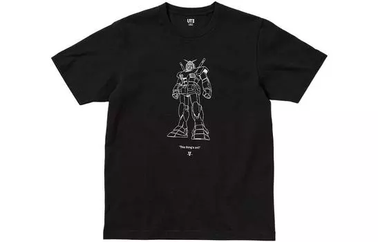 UNIQLO Футболка унисекс, цвет Black